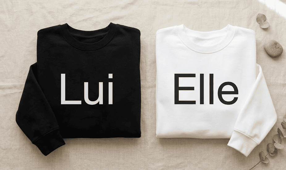 Sweat de couple personnalisé DTF : 10 idées de designs et comment les commander