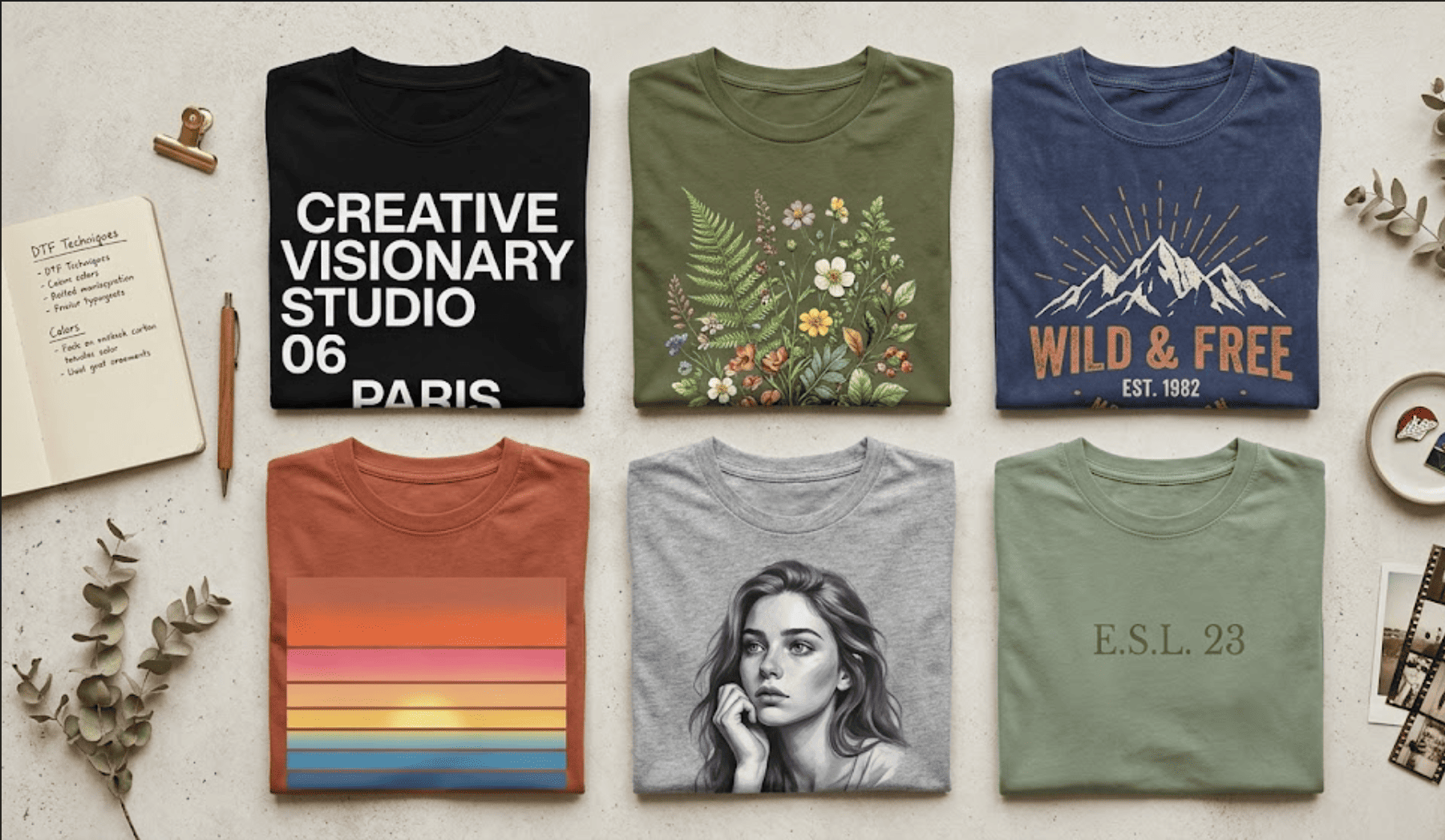 Quels designs fonctionnent le mieux en DTF : tendances, styles et inspirations 2026
