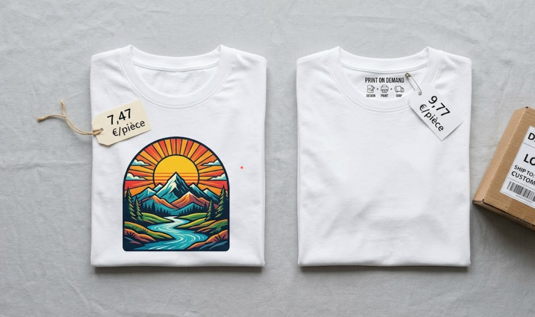 T-shirt personnalisé pas cher : DTF vs Print-on-Demand